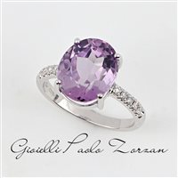 Anello Zorzan Gioielli Donna in Oro bianco Ametista 5.27 Ct ANPZ2519 - ANPZ2519
